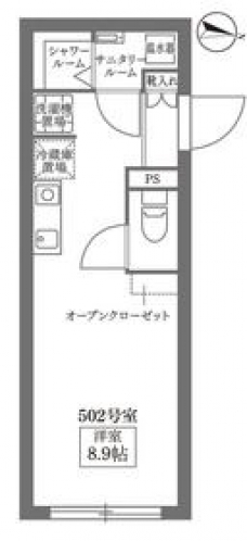 COCOCUBE OYAMAの間取り図