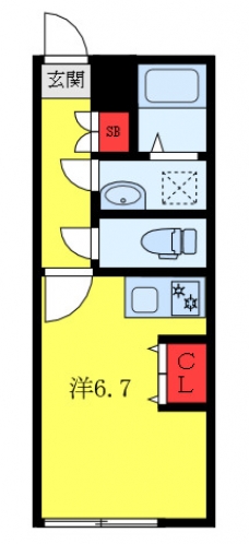 早稲田鶴巻町IMAハウスの間取り図