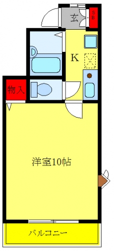 カミングホーム１番館の間取り図