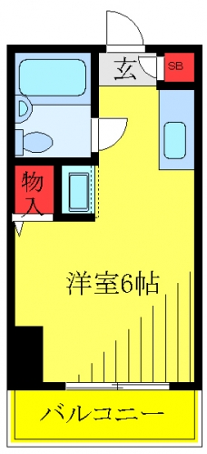 栗生ハイツの間取り図
