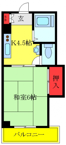 パイン・パール中野の間取り図