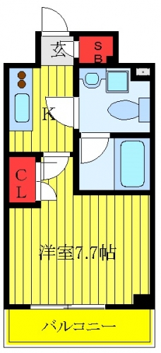 エスティメゾン王子の間取り図