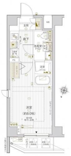 ＶＡＬＥＳＩＡ東十条ＣＩＴＹの間取り図