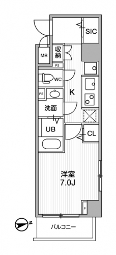 Alivis中野の間取り図