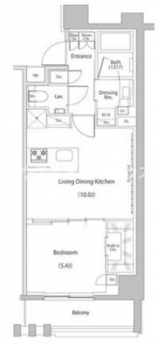 ザ・パークハビオ文京江戸川橋の間取り図