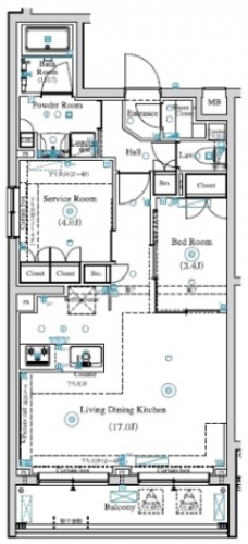 ＬＵＭＥＥＤ赤羽ＮＯＲＴＨの間取り図