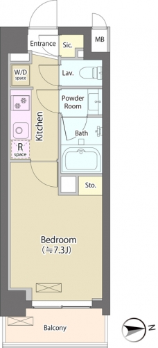 神明公園ハイツ・文京の間取り図