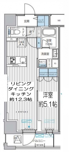 メゾン クロロの間取り図