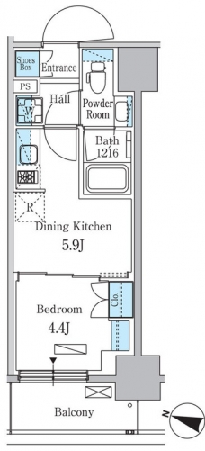 パークアクシス板橋本町ステーションゲートの間取り図