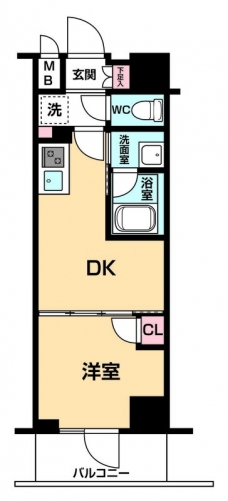 ハーモニーレジデンス大塚山手インサイドの間取り図