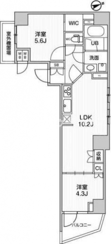 ALTERNA大塚の間取り図
