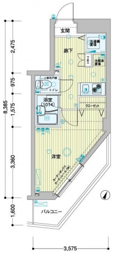メインステージ板橋志村の間取り図
