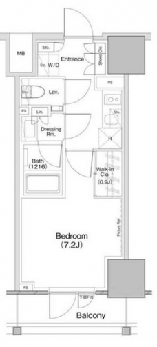 ザ・パークハビオ板橋区役所前の間取り図