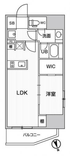 ディームス上野の間取り図