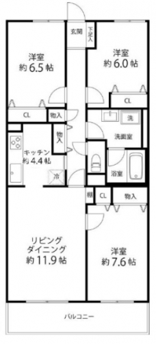 TRガーデン蕨の間取り図