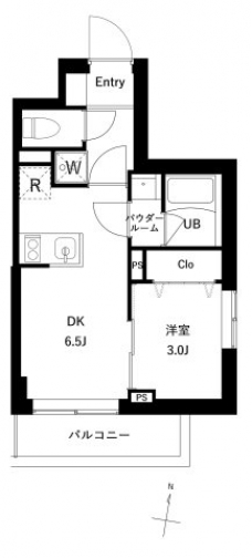 プレセダン千駄木の間取り図