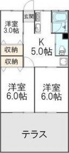 第一静和荘の間取り図