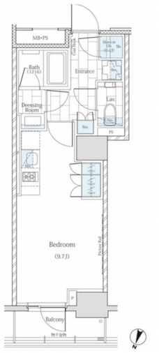 ザ・パークワンズ神田の間取り図