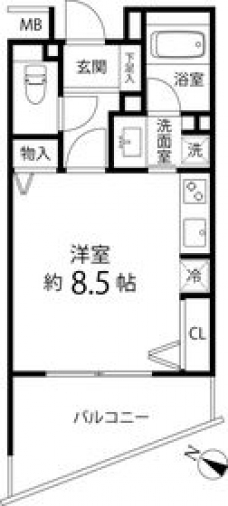 グレイスコート志村三丁目の間取り図
