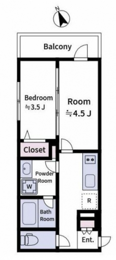 ラヴィエール上中里の間取り図