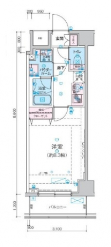 リヴシティ西川口五番館の間取り図