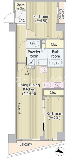 グラススペースの間取り図