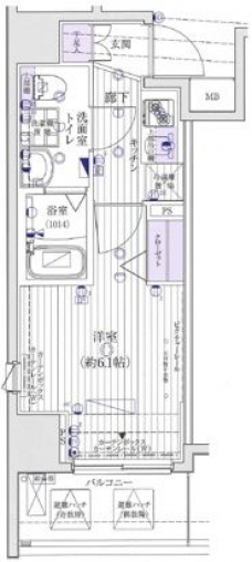 ヴァレッシア川口幸町シティの間取り図