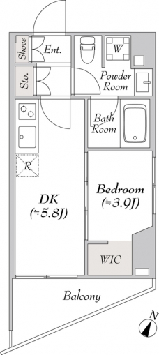 ルミーク本町ウエストの間取り図