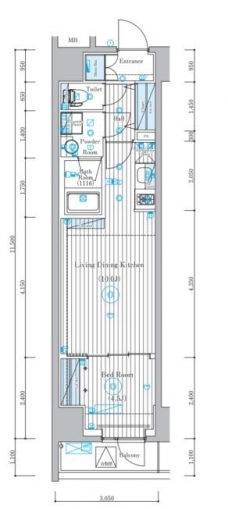 ミライズ北千住レジデンスの間取り図