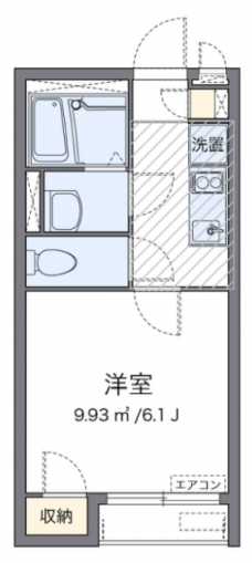 クレイノｍｚ三河島の間取り図