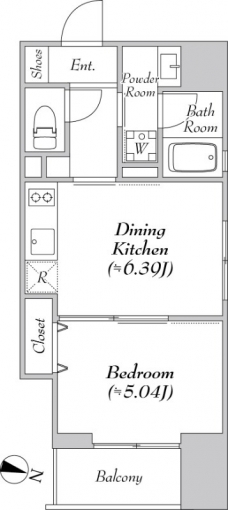 エルスタンザ神田須田町の間取り図