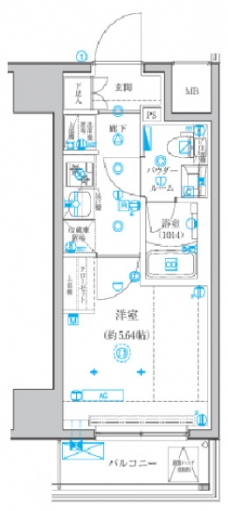 プレール・ドゥーク川口並木の間取り図