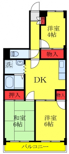 グリーンパレス・ナカミチの間取り図