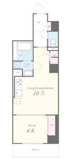 Eau・Clair 道灌山の間取り図