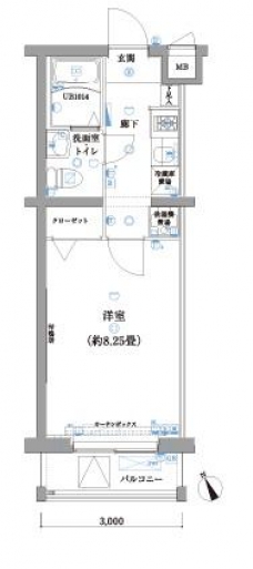 エスパシオ西高島平の間取り図