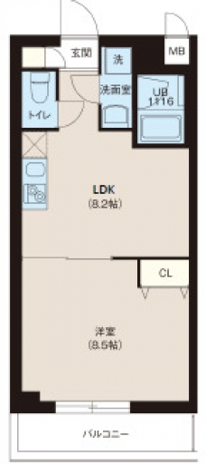 レオーネ志村坂上の間取り図