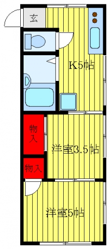 ワイズハウスⅡの間取り図
