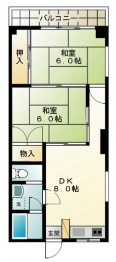 渡辺第二マンションの間取り図