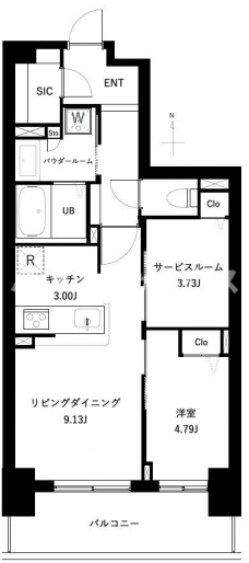 アーバンパーク谷在家の間取り図