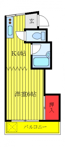 メゾンエーグレットの間取り図
