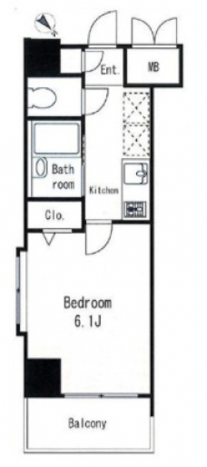 クレイスプリンシア池袋の間取り図