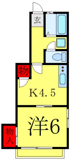 藤アパートの間取り図