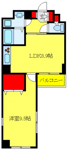 グローセインゼル湯島の間取り図