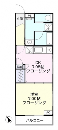 サンハイツ深野の間取り図