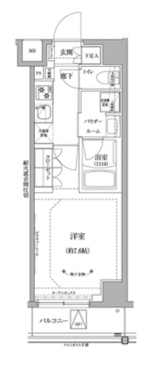 RELUXIA北赤羽の間取り図