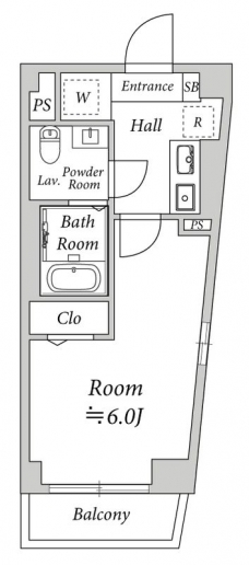 リベルテ北浦和の間取り図