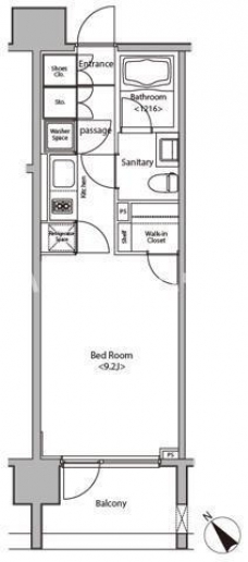 カスタリア大塚の間取り図