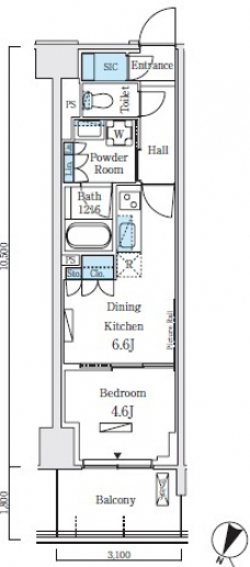 ロイヤルパークス赤羽ノースの間取り図