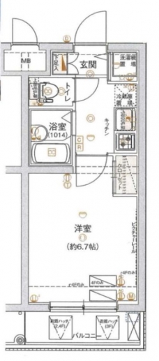 ハーモニーレジデンス東池袋ステーションフロントの間取り図