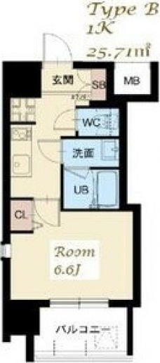 スプランディッド大山の間取り図